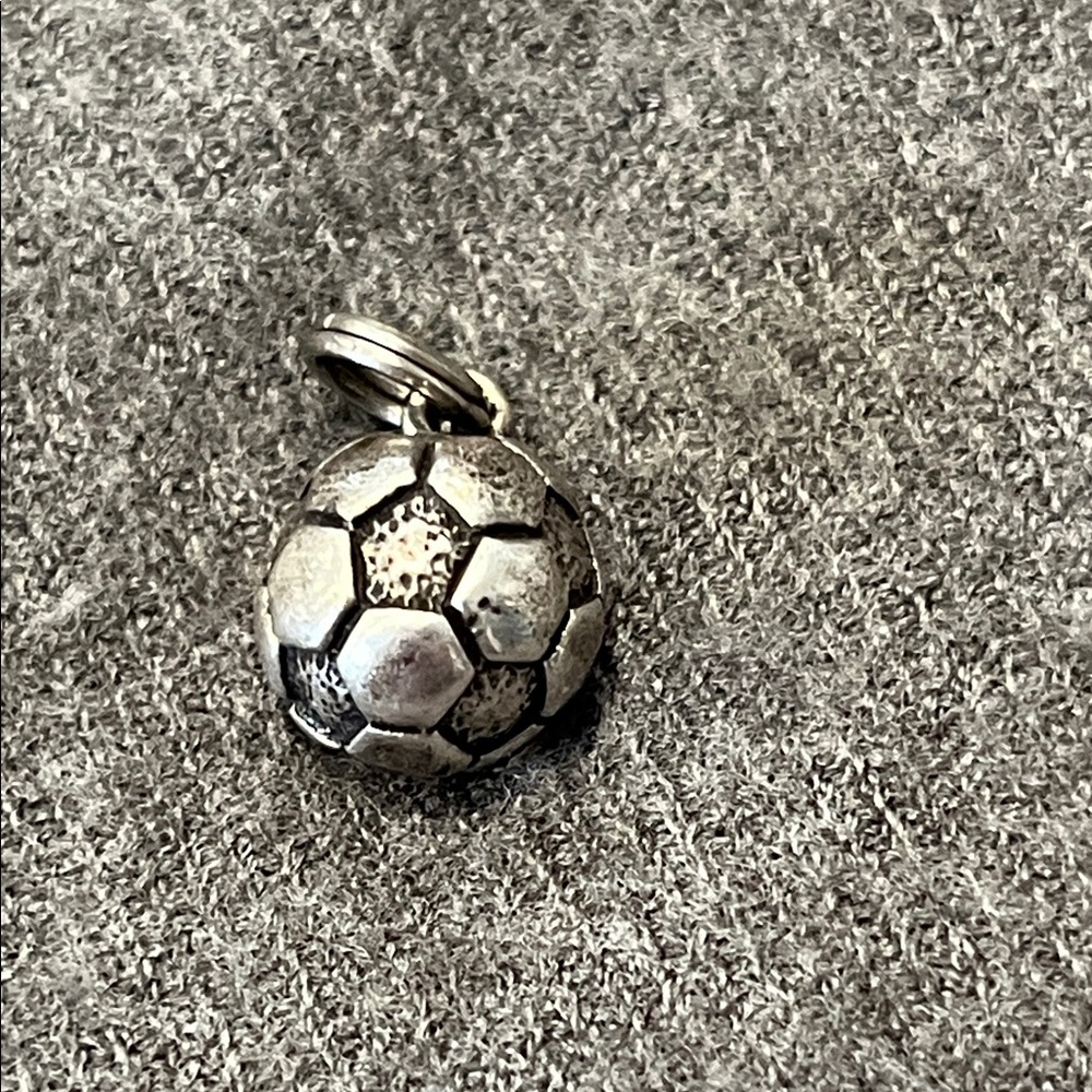 Sterling Soccer Ball Charm